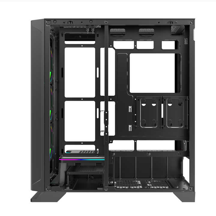 New Design E-ATX RGB Gaming Desktop Panoramic Tempered Glass Computer ...