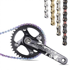 Sumc High Carbon Steel Bicycle <b>Chain</b> 8 Speed Durable Multi Color for Mountain Road Bike - Product Image 1