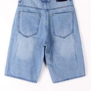 Pantalones Cortos de Mezclilla Casuales para Hombre, 100% Algodón, con Logotipo Personalizado, Estilo Holgado, Talla Grande, Pantalones Cortos de Mezclilla de Longitud Media para Hombre - Product Image 4