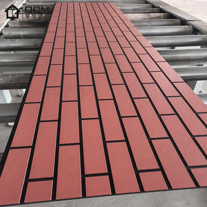 Solution verte matérielle recyclable écologique de bâtiment de panneau de revêtement extérieur de texture de <span class=keywords><strong>brique</strong></span> de panneau de ciment de fibre - Product Image 6