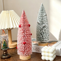 Mini Künstlicher Weihnachtsbaum Flaschenbürsten-Tischdekoration Hochwertige Personalisierte Anpassbare Farben für Zuhause im Winter