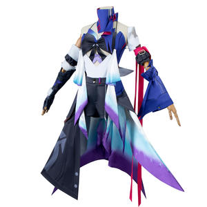 Honkai: Star Rail personnage Seele Cosplay bleu <span class=keywords><strong>costume</strong></span> <span class=keywords><strong>gilet</strong></span> Cosplay <span class=keywords><strong>Costume</strong></span> homme avec nœud manches - Product Image 3