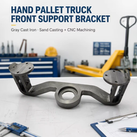 Support avant pour transpalette manuel, moulage en fonte ductile sur mesure, pièces de rechange moulées pour transpalette manuel, usiné CNC