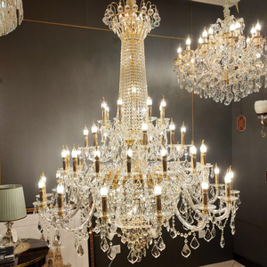Lampadario Classico in Cristallo K9, Lampada a Sospensione di Lusso per Illuminazione di Hotel, Sale Banchetti, Palazzi e Ristoranti - Product Image 5