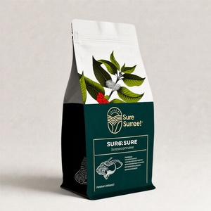 Bolsas de Café Personalizadas de Aluminio Negro Mate con Válvula, 100g 250g 500g 1kg 12oz, Bolsas Planas de Plástico con Fondo Plano - Product Image 4