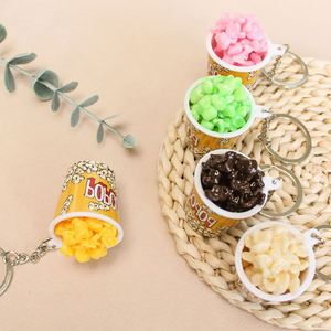 Llaveros de PVC hechos a mano al por mayor con impresión digital, colores personalizados, diseño de palomitas de maíz 3D, tendencia de moda, juguetes, decoración para fiestas - Product Image 3