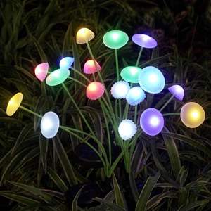Décorations solaires LED en plastique étanches IP65 en forme <span class=keywords><strong>de</strong></span> champignons et méduses oscillants pour jardin, camping, Halloween, Noël - Product Image 2
