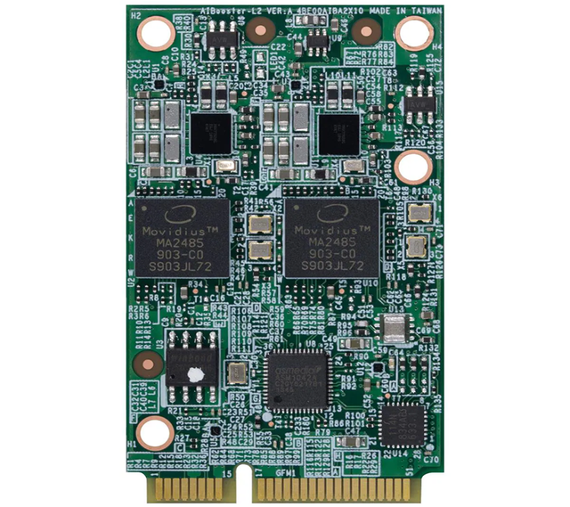 10E000AIB05X0 Accelerator Cards Dual Intel MovidiusTM Myriad X VPU MPCIe Card, Designed to Speed up Inferences for Deep Learning