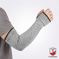 Manches de protection anti-coupure Seeway niveau 5 en fibre HPPE avec trou pour le pouce