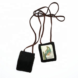 BOÎTE MARRON EN LAINE DE CARMEL <span class=keywords><strong>SIMON</strong></span> STOCK CATHOLIQUE religieux escapulario <span class=keywords><strong>COLLIER</strong></span> - Product Image 6