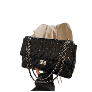 2025 thời trang mới cho phong cách chần chuỗi túi cho phụ nữ công suất lớn dây đeo duy nhất Vai PU da chính hãng - Product Image 5