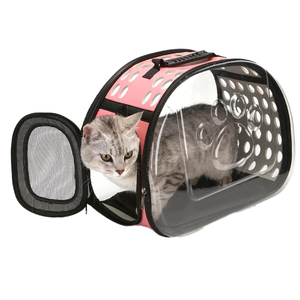 Lightweight Breathable Pet Travel Bag Airline Approved Handbag Style Backpack Zipper Washable Outdoor Cat Carrier Oxford Plastic - Product Image 1