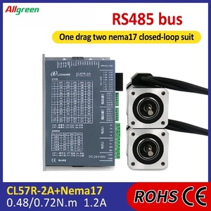 ชุดไดรเวอร์มอเตอร์สเต็ปเปอร์ Allgreen DC24V~50V 1.2A 1000PPR แรงบิด 0.48/0.72 นิวตันเมตร 2 เฟส Nema17 2 แกน แบบวงปิด - Product Image 2