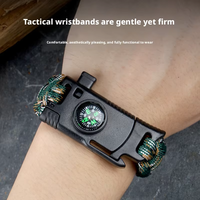 Paracorde sept brins tressée cinq-en-un en PP avec boussole, bracelet de survie et chauffage entièrement automatique pour la randonnée en extérieur