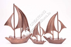 ชุดเรือโมเดลสเกลโลหะสำหรับตกแต่งตั้งโต๊ะสำนักงานสีแบบโบราณ - Product Image 2