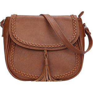 Crossbody Hollow Correa ajustable en relieve Trenza Sillín Crossbody Bolsos Mujeres Monederos Bolsos Reutilizable Compras Tote plegable - Product Image 1