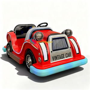 Voitures tamponneuses électriques vintage de haute qualité, moteur 500W, frein électronique, en fibre de verre, pour parc d'attractions pour enfants, usage extérieur - Product Image 3