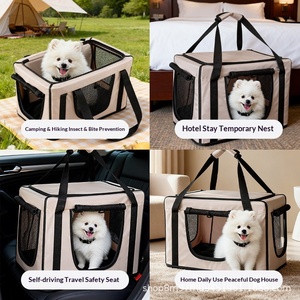 Cesta de Transporte <span class=keywords><strong>para</strong></span> Mascotas, Cama <span class=keywords><strong>para</strong></span> Interiores/Exteriores, Cama <span class=keywords><strong>para</strong></span> <span class=keywords><strong>Perros</strong></span> y Gatos de Diferentes Tamaños (Grande, Mediana, Pequeña), Casa <span class=keywords><strong>para</strong></span> Mascotas Transpirable, de Felpa, Cálida <span class=keywords><strong>para</strong></span> las Cuatro Estaciones - Product Image 4