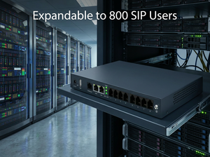 Commutateur VoIP PBX 8 ports FXS prenant en charge 800 utilisateurs SIP, passerelle SIP Gigabit pour système téléphonique PBX d'entreprise/hôtel Asterisk 3CX, sans frais - Product Image 6