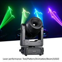Projecteur laser d'animation à tête mobile RGB 5W, balayage Galvo 20KHz, contrôle par application, faisceau annulaire LED, pour DJ, soirées, scène, discothèque