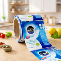 Film rétractable personnalisé de haute qualité, de qualité alimentaire, doux et lisse, imprimé, en PVC laminé, pour l'emballage des articles de première nécessité