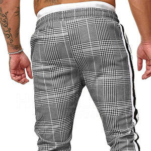 กางเกงจ็อกเกอร์ผู้ชายผ้าฝ้าย100% ลำลองเอวยางยืดลายตรงเอวซักได้น้ำหนักเบา - Product Image 6