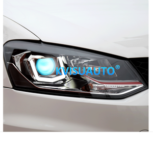 Feux de jour en forme de U faciles à modifier, blanc ambre CQL, projecteurs LED Bi-LED, laser G5 Liner pour VW <span class=keywords><strong>POLO</strong></span> H7 14-16 - Product Image 2