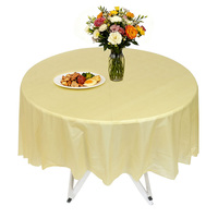 Nappe en plastique PE imperméable et infroissable jetable 137x274cm Style moderne pour les fêtes mariages anniversaires