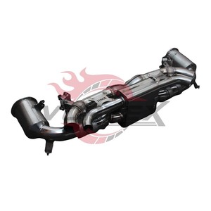 Vortex Polished Stainless Steel Valved Catback <b>Exhaust</b> For Porsche 911 992 Carrera 3.0T 2019-2025 Twin Turbo Muffler - Product Image 2