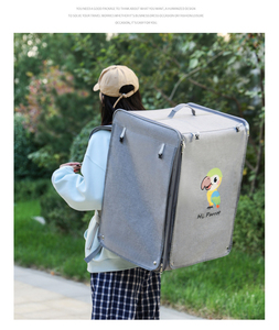 <span class=keywords><strong>Borsa</strong></span> Trasportino Multifunzionale Traspirante con Ruote per Conigli, Pappagalli e Uccelli di Piccola Taglia, per Uso Esterno, Grande - Product Image 1