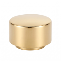 Bouchons de flacons de parfum de luxe - Options en acier inoxydable et laiton usinées par CNC, avec placage chrome miroir profond, durables, OEM