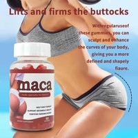Gummies Maca Plus pour des courbes de fesses volumineuses, amélioration des hanches, extrait de racine de Maca noire, booster de fesses pour femmes