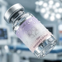 Boîte rigide pour peptides avec plateau à 6 compartiments pour flacons de 5 ml, 10 ml, 20 ml, qualité laboratoire