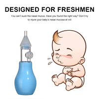 Aspirateur sûr pour soins de bébé Aspirateur en silicone pour bébé Type de pompe Nettoyant pour mucus nasal froid Antibackflow