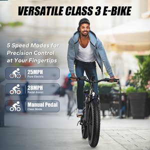 Bicicleta de montaña eléctrica Varun de 750W sin escobillas, bicicleta eléctrica híbrida de 26 pulgadas, marco de aluminio, cadena de cinturón, batería de litio, EE. UU. - Product Image 3