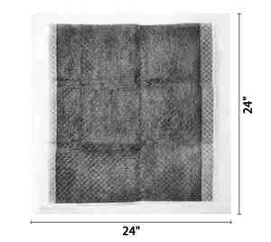 Tapis d'entraînement à la propreté pour chiens et chiots Basics Carbon Odor-Control, tapis jetables au charbon de bois, super absorbants 5 couches pour l'apprentissage de la propreté - Product Image 2