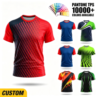 T-shirt à manches courtes pour homme avec impression graphique personnalisée en sublimation, impression 3D sur toute la surface, pour la salle de sport