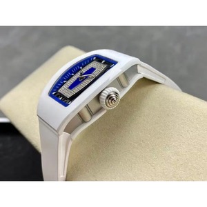 Montre mécanique automatique de luxe haut de gamme en céramique blanche de qualité supérieure pour hommes, style décontracté et professionnel, avec tourbillon - Product Image 4