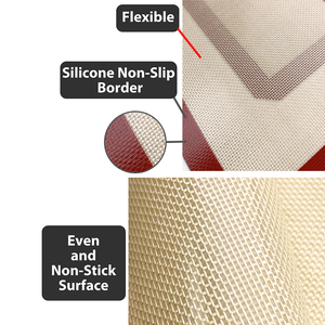Ensemble <span class=keywords><strong>de</strong></span> tapis <span class=keywords><strong>de</strong></span> <span class=keywords><strong>cuisson</strong></span> en silicone antiadhésif <span class=keywords><strong>de</strong></span> qualité alimentaire pour four, pain, macarons et plaque à pâtisserie - Product Image 6