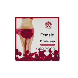 Jabón Íntimo Femenino Redondo Rosa, Jabón de Higiene Íntima Hecho a Mano con Caja de Regalo - Product Image 3