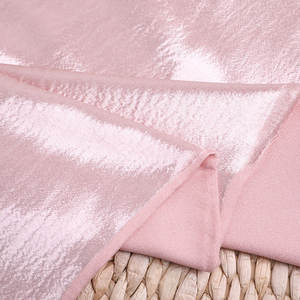Yeni tasarım 100% polyester kumaş yüksek kalite saf renk parlak pırıltılı lüks krep milano saten polyester kumaş <span class=keywords><strong>dr</strong></span> - Product Image 4