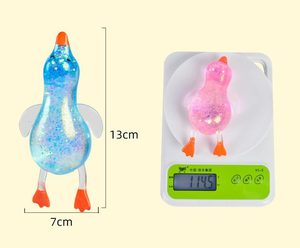 Nuevos Patitos de Silicona Ecológicos Baratos en Oferta, con Brillo y Azúcar, Juguetes Antiestrés Divertidos para Niñas y Niños - Product Image 2
