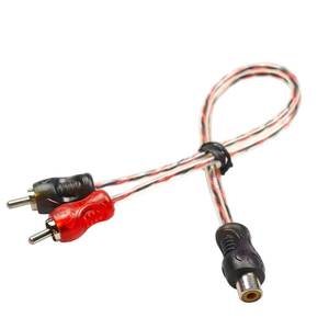 High-quality RCA Y-<b>splitter</b> adapter 1-to-2 connector car <b>splitter</b> <b>cable</b> high-fidelity audio for amplifiers - Product Image 2