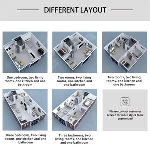 Maison Conteneur de Luxe Extensible 10/20/30/40 pieds Maison Modulaire Pliable Tiny House 3 4 Chambres Maison Préfabriquée Logement Résidentiel - Product Image 3