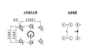 12 * 12mm 5ピン12vタクトスルーホール端子瞬間フラットヘッドボタン防水LEDプッシュボタンスイッチ - Product Image 6