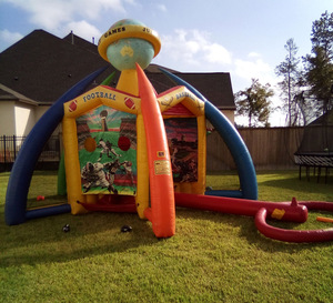 Jeux interactifs 4-en-1 pour jeunes sportifs, en bâche PVC géante, installation facile, taille personnalisable pour la location, les carnavals et les événements - Product Image 4