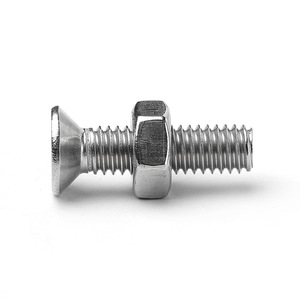Bengu <b>Flat</b> Head Phillips <b>Screw</b> And Hex Nut Set M5 Metric Standard Grade 4.8 Sink Head With Nuts For General Use - Product Image 3