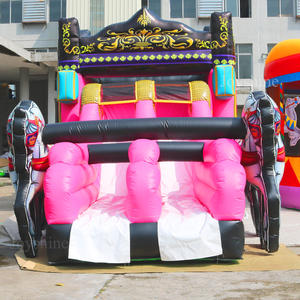 <span class=keywords><strong>Castillo</strong></span> Inflable con Tobogán, Diseño <span class=keywords><strong>de</strong></span> Carruaje <span class=keywords><strong>de</strong></span> <span class=keywords><strong>la</strong></span> <span class=keywords><strong>Princesa</strong></span> <span class=keywords><strong>Cenicienta</strong></span>, para Niños - Product Image 2