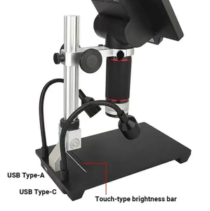 JC aixun กล้องจุลทรรศน์วัด DM21แบบดิจิตอลหลายมุมพร้อมจอแสดงผลดิจิตอลขนาด7นิ้ว HD สำหรับเครื่องมือตรวจสอบการบัดกรี <span class=keywords><strong>BGA</strong></span> - Product Image 4