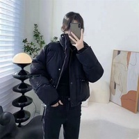 Automne et hiver col montant court femmes pain vêtements à la mode décontracté chaud veste vêtements